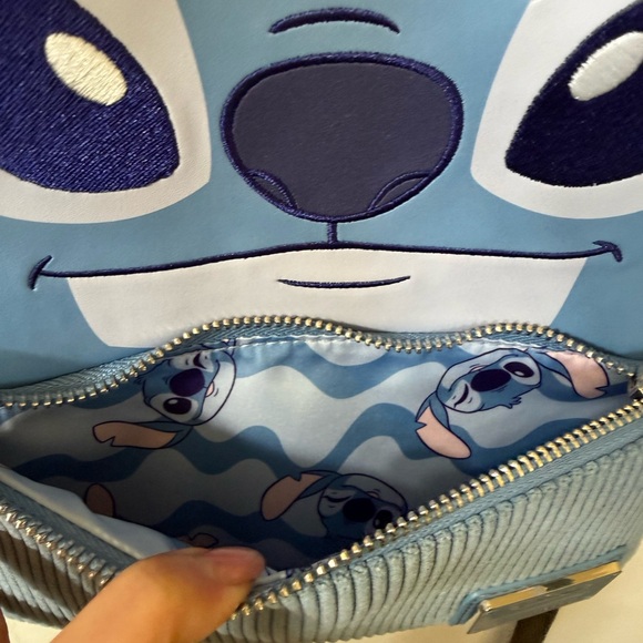 Loungefly Disney Lilo & Stitch Figural Stitch Corduroy Mini Backpack - Picture 8 of 10
